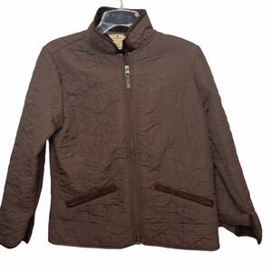 Woolrich Brown Fleece Coat. Size Small.